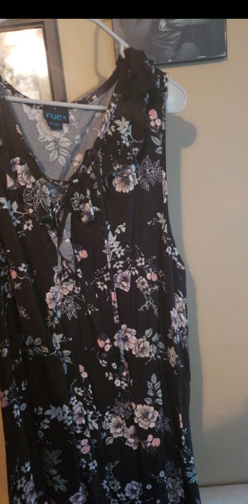 Black floral dress